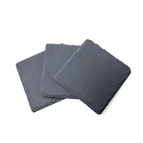 4" x 4" Square Slate Coasters