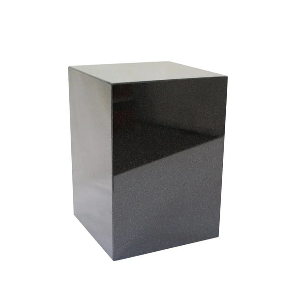 Jet Black Granite Cremation Urn
